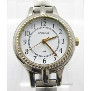 Women Carriage Quartz WR Analog 30mm Round Watch (H924) "New Battery"